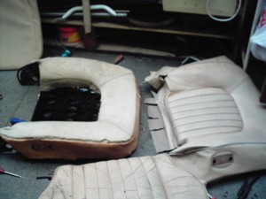 Repairing reclining seats.